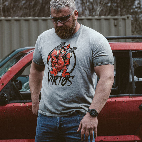 VIKTOS Smgeed Charcoal Heather Tee