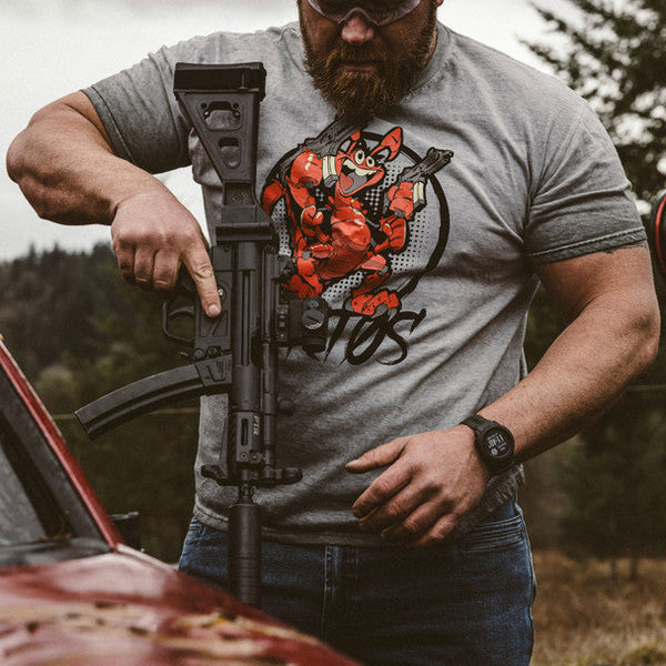 VIKTOS Smgeed Charcoal Heather Tee