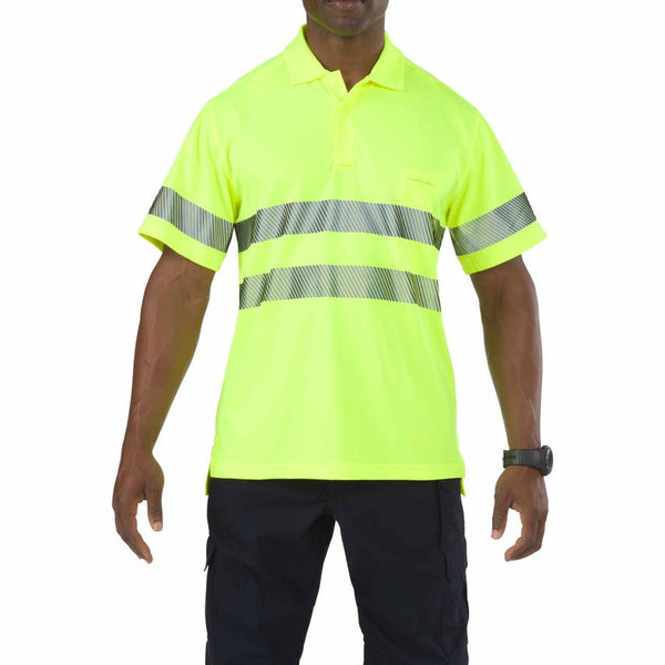 5.11 TACTICAL High-Visibility Short Sleeve Polo - HIGH VIS YELLOW