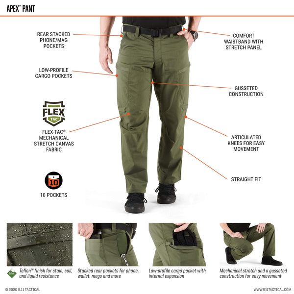 5.11 Tactical Apex Pant - Volcanic-Men's Pants-5.11 Tactical-GearOut