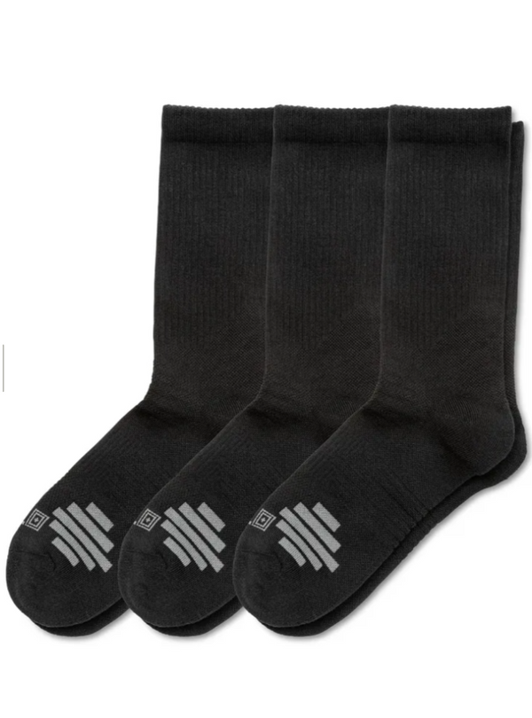 5.11 Tactical Duty Ready Plus Crew Sock - 3 Pack-Socks-5.11 Tactical-GearOut