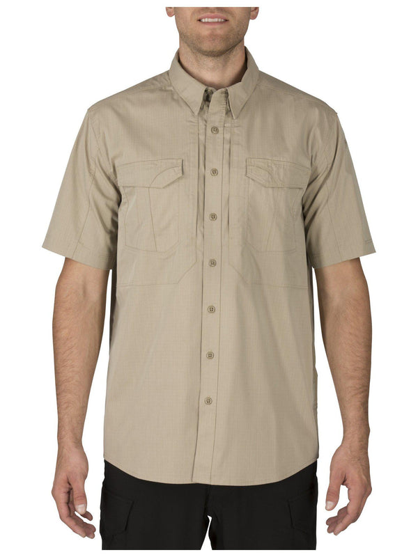 5.11 Tactical Stryke SS Shirt-Short Sleeves-5.11 Tactical-Small-Khaki-GearOut