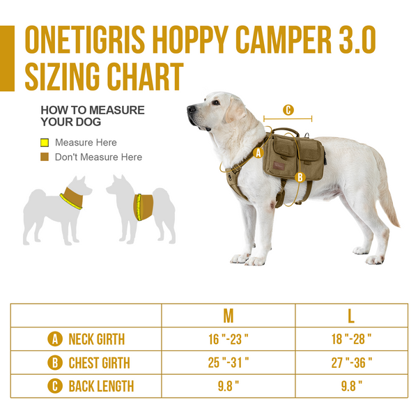 ONETIGRIS - Hoppy Camper Dog | Pack 3.0