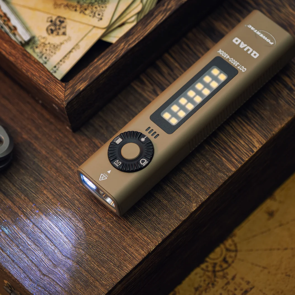 Powertac - QUAD | 4-in-1 2000 Lumen EDC Flashlight