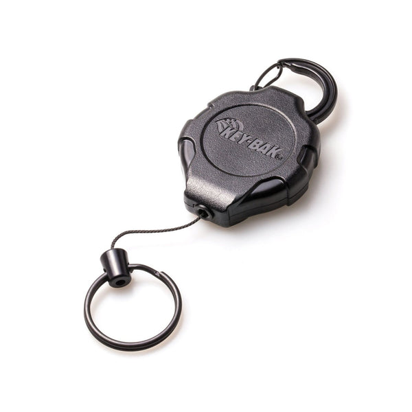 KeyBak RATCH-IT Retractable Carabiner Keychain with Ratcheting Lock