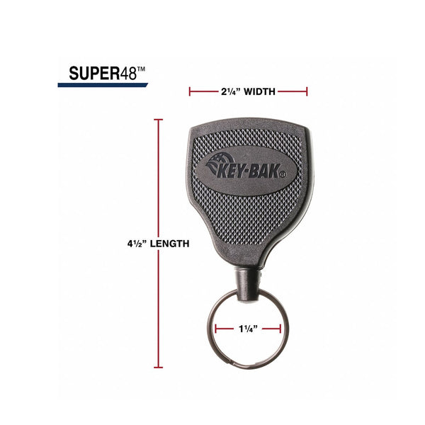 Key-Bak SUPER48 48in Heavy Duty Kevlar Cord with Belt Clip