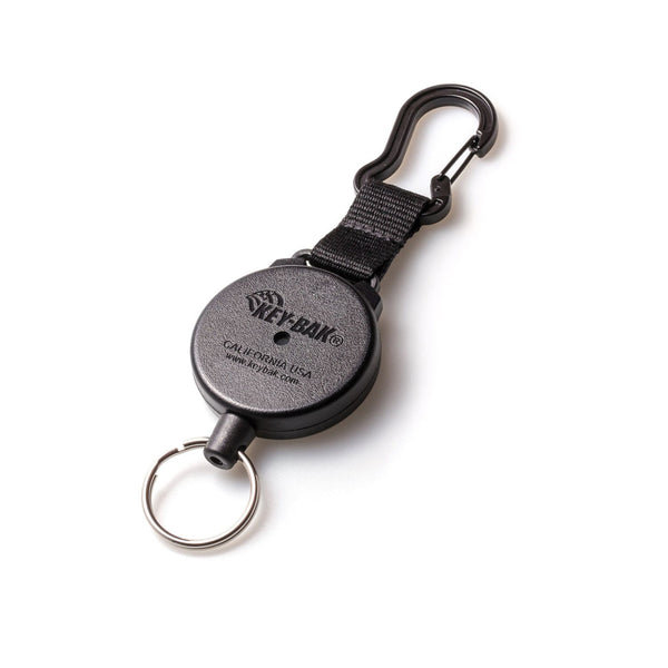 KeyBak SECURIT Heavy Duty Retractable Carabiner Keychain - 22 Keys - 36" / 13 oz. - Cord (Super Duty)
