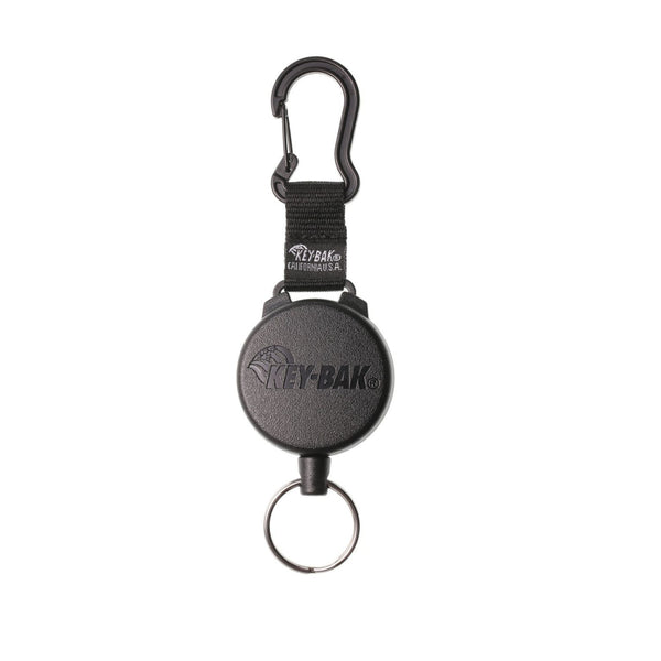 KeyBak SECURIT Heavy Duty Retractable Carabiner Keychain - 22 Keys - 36" / 13 oz. - Cord (Super Duty)
