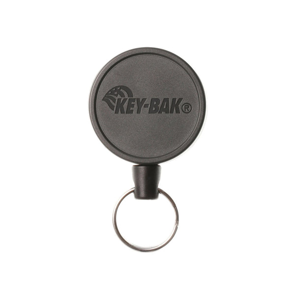 KeyBak MID6 Heavy Duty Retractable Keychain with Carabiner or Belt Clip That Holds Up to 10 Keys