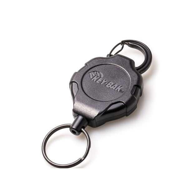 KeyBak RATCH-IT Retractable Carabiner Keychain with Ratcheting Lock