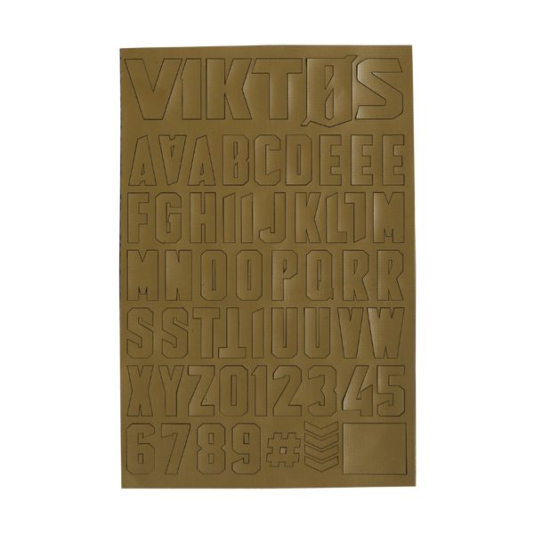 VIKTOS Moralphabet OSFA Hook and Loop Letters