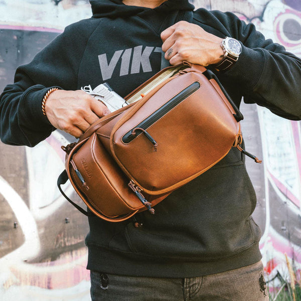 VIKTOS Upscale 3 Leather Sling Bag-Cross Body Bags-VIKTOS-GearOut Australia