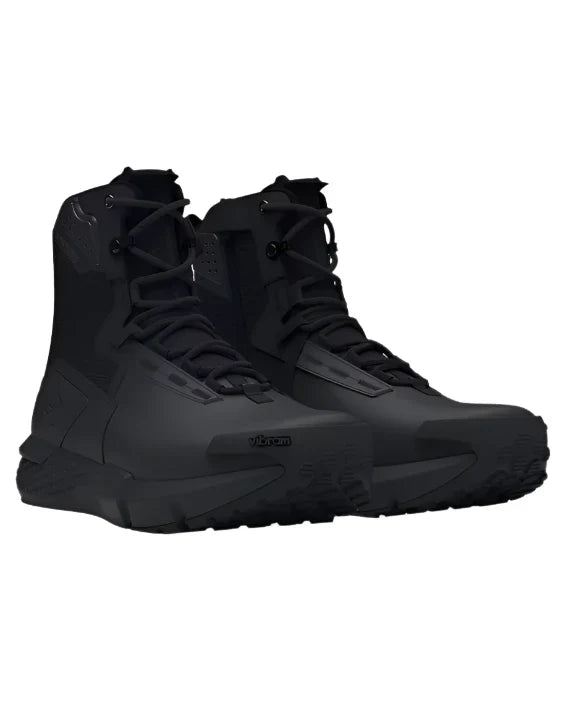 Under Armour Men's Charged Valsetz Waterproof Zip Tactical Boots - Black