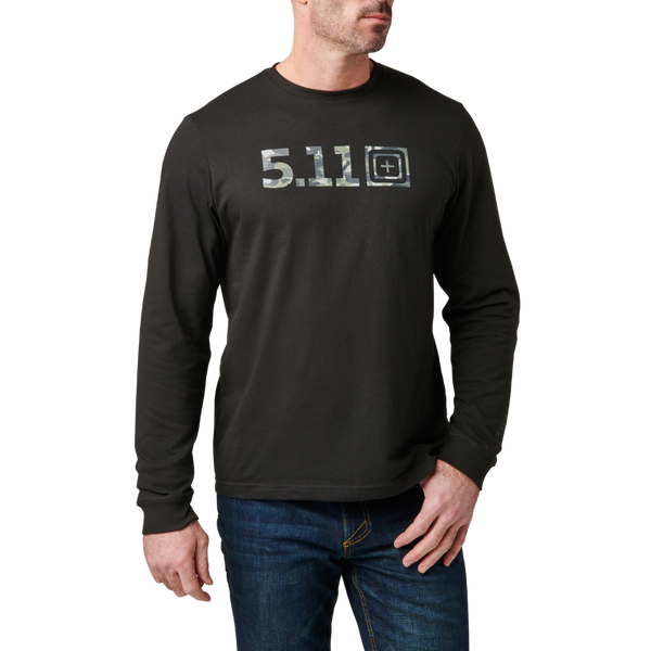 5.11 Tactical Camo Logo Fill Long Sleeve Tee