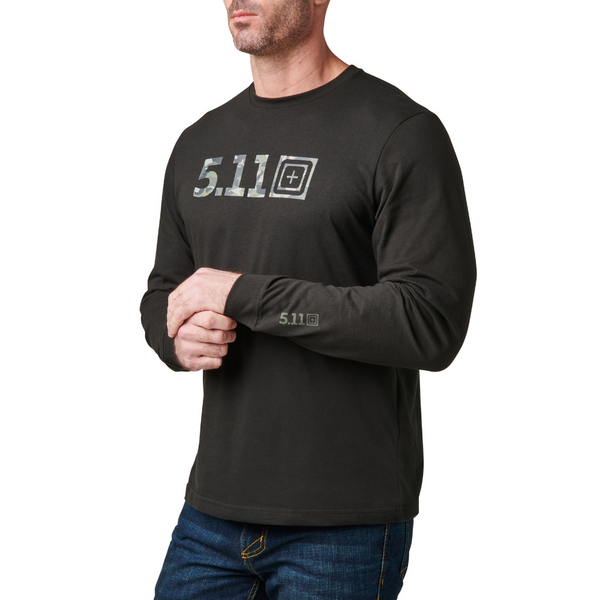 5.11 Tactical Camo Logo Fill Long Sleeve Tee