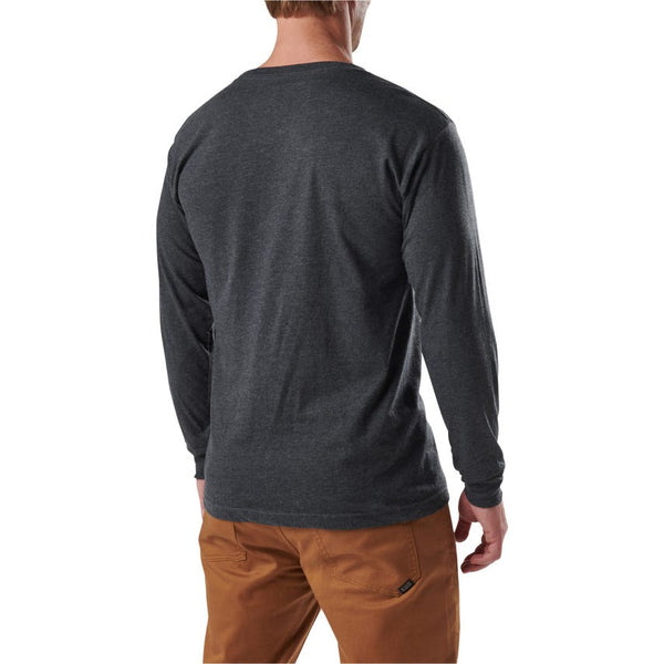 5.11 Tactical AXE MOUNTAIN Long Sleeve TEE - Charcoal Heather