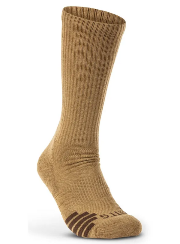5.11 Tactical Duty Ready Plus OTC Socks - 3 Pack-Socks-5.11 Tactical-Large-Coyote-GearOut