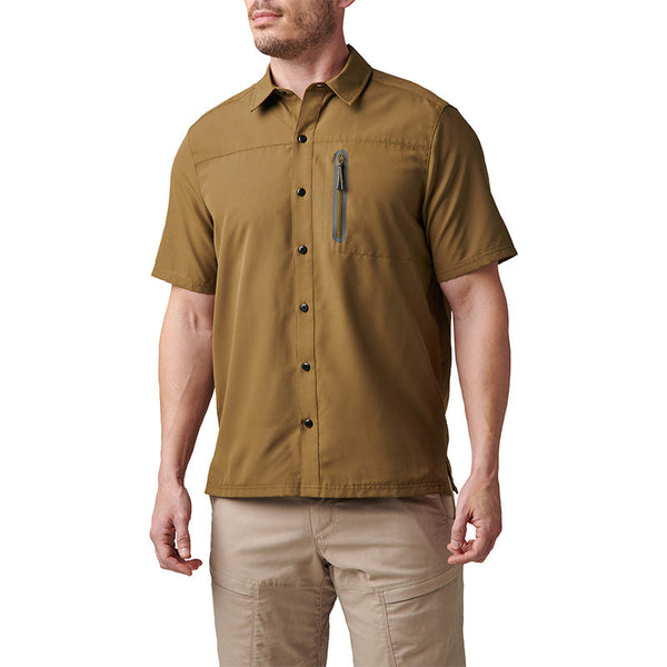 5.11 Tactical Marksman Utility Short Sleeve Shirt-Short Sleeves-5.11 Tactical-Field Green-Small-TacSource