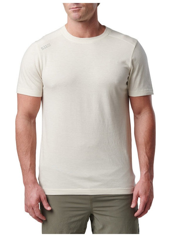 5.11 Tactical PT-R Charge Short Sleeve Top 2.0-Short Sleeves-5.11 Tactical-Small-Sand Dune Heather-TacSource