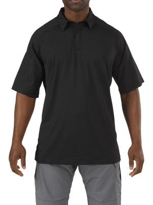 5.11 Tactical Rapid Performance Polo Short Sleeve-Polos-5.11 Tactical-XSmall-Black-TacSource