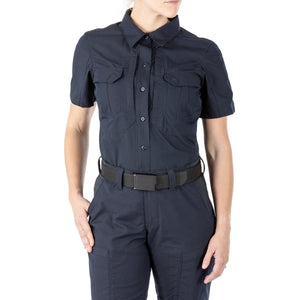 5.11 Tactical Womens Stryke Short Sleeve Shirt Dark Navy-Short Sleeves-5.11 Tactical-TacSource