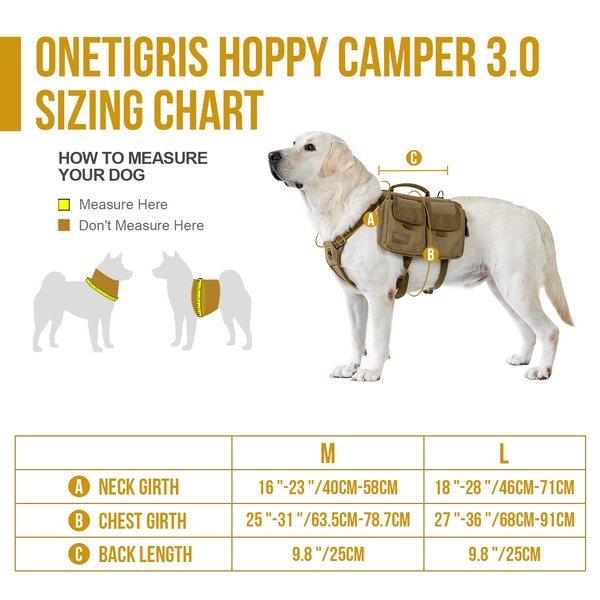 ONETIGRIS - Hoppy Camper Dog | Pack 3.0