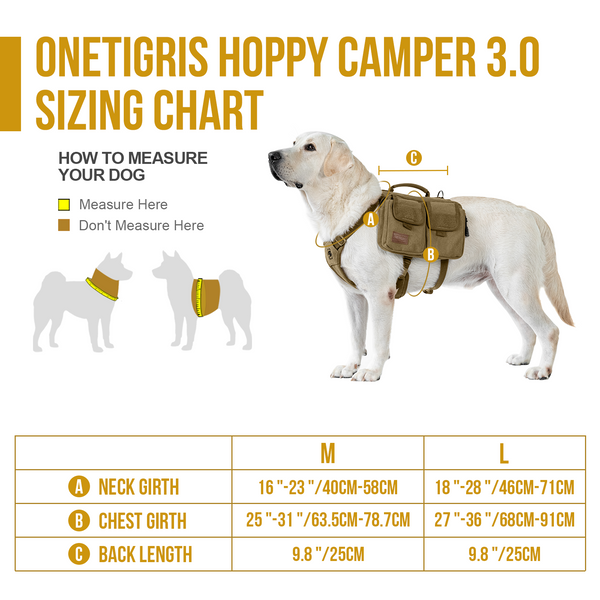 Onetigris Hoppy Camper Dog Pack 3.0