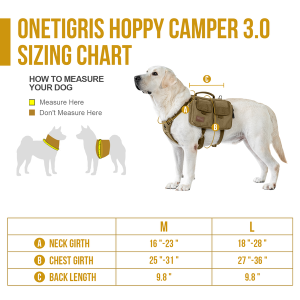 Onetigris Hoppy Camper Dog Pack 3.0