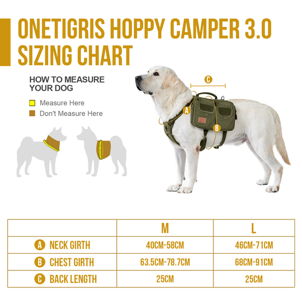 Onetigris Hoppy Camper Dog Pack 3.0