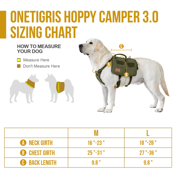 Onetigris Hoppy Camper Dog Pack 3.0