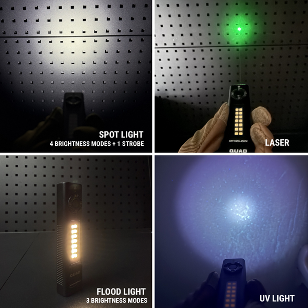 Powertac - QUAD | 4-in-1 2000 Lumen EDC Flashlight