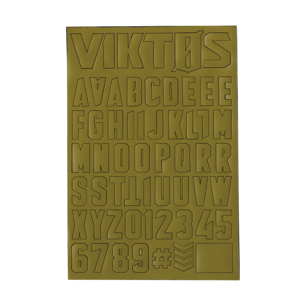 VIKTOS Moralphabet OSFA Hook and Loop Letters