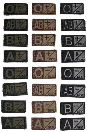 Condor Blood Type Patches-Accessories-Condor Outdoor-TacSource