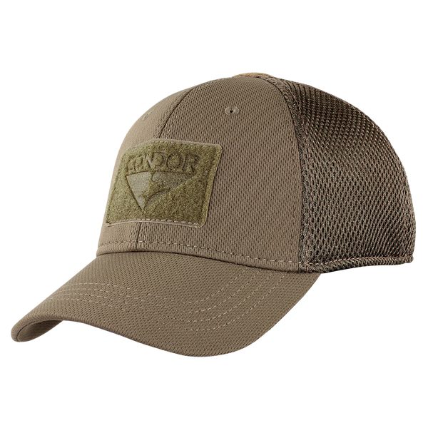 Condor Flex Mesh Cap-Headwear-Condor Outdoor-Coyote Brown-Small/Medium-TacSource