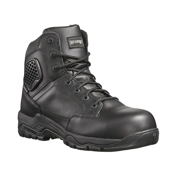 Magnum Strike Force 6.0 Leather Side-Zip Composite Toe Waterproof Boot Black