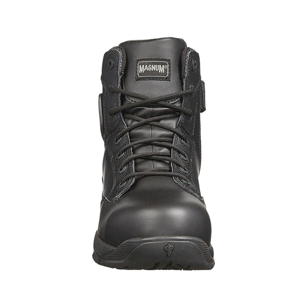 Magnum Strike Force 6.0 Leather Side-Zip Composite Toe Waterproof Boot Black