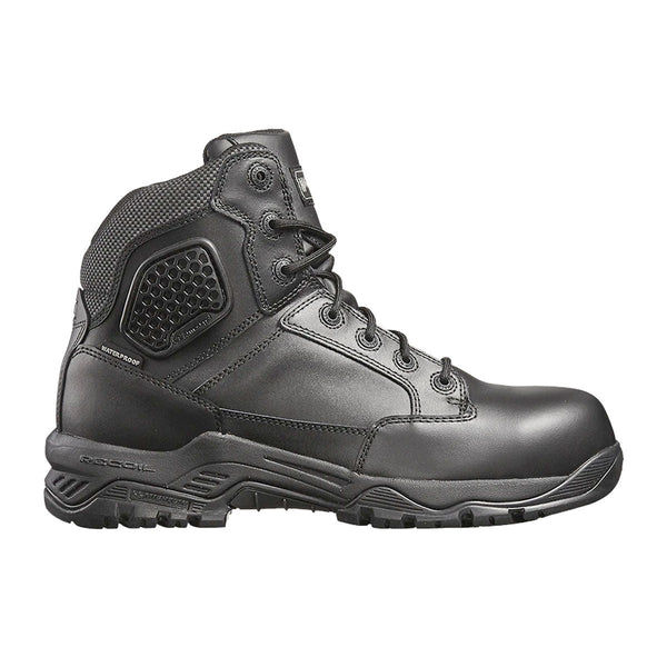 Magnum Strike Force 6.0 Leather Side-Zip Composite Toe Waterproof Men's Boot Black MSF645