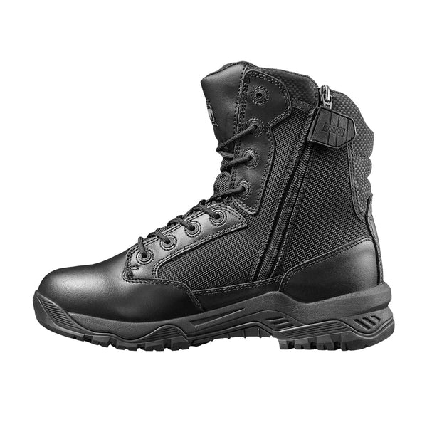 Magnum Strike Force 8.0 Side-Zip Composite Toe Boots Black