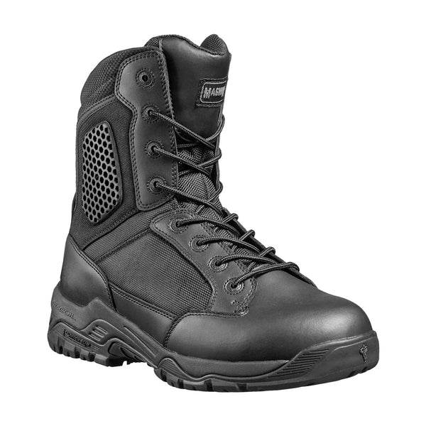 Magnum Strike Force 8.0 Side-Zip Composite Toe Boots Black