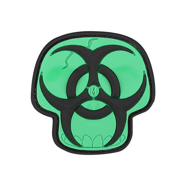 Maxpedition Biohazard Skull Morale Patch-Morale Patches-Maxpedition-Glow-TacSource