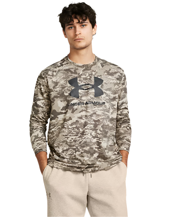 Under Armour Men's UA ABC Camo Long Sleeve - Brown-Long Sleeves-Under Armour-TacSource