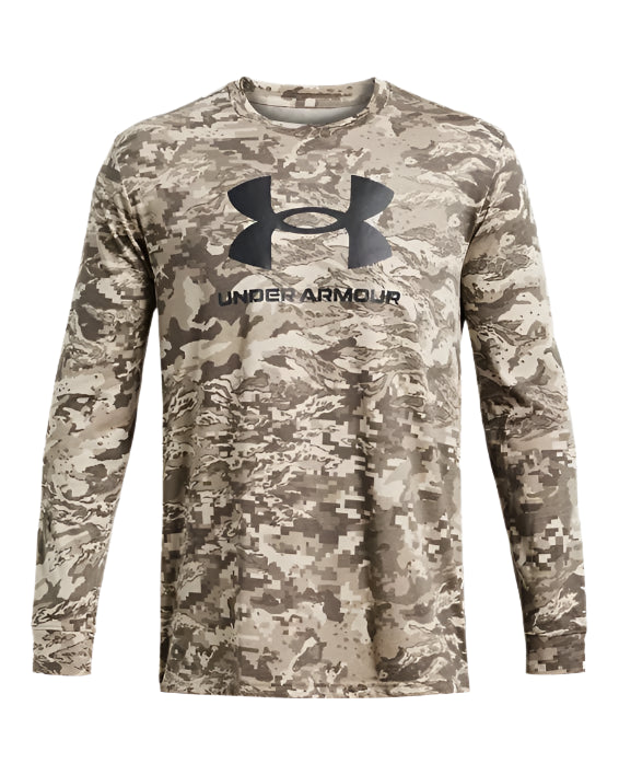 Under Armour Men's UA ABC Camo Long Sleeve - Brown-Long Sleeves-Under Armour-TacSource