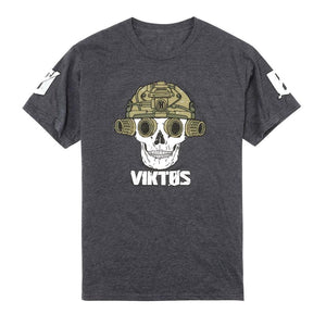 VIKTOS Quad Nod Tee Charcoal Heather-T-Shirt-VIKTOS-TacSource